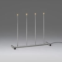 Elljusstake 4 lj LED metall