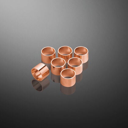 Dekorationshylsor koppar 7 st