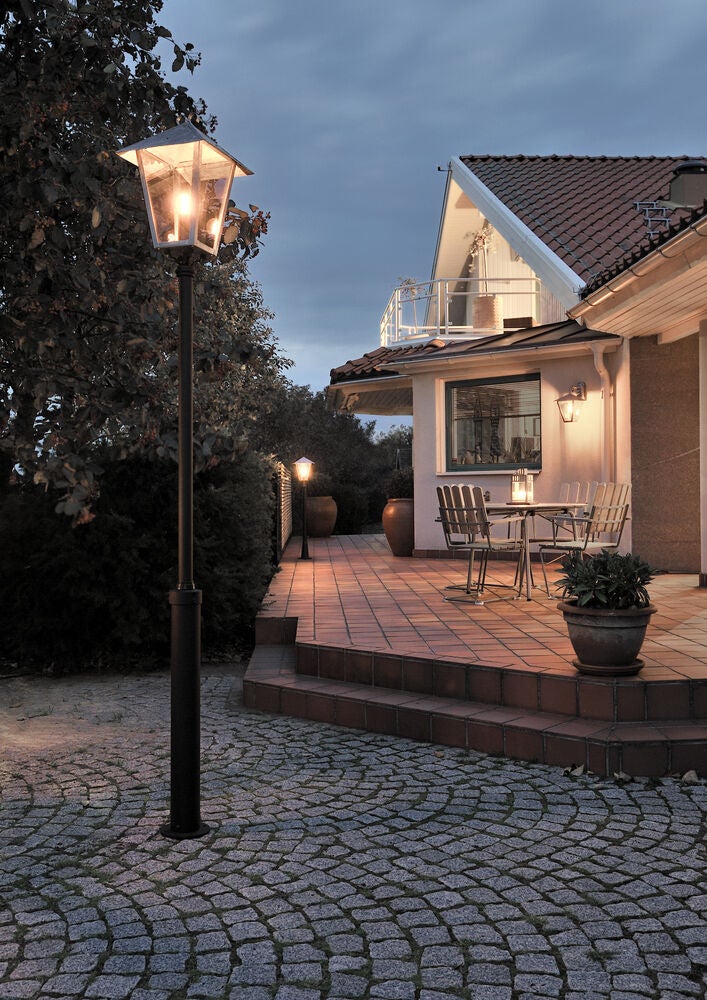 Benu lykta E27 galv ink stolpe