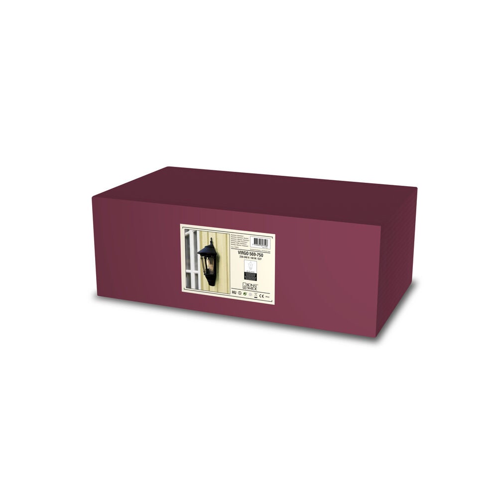 Virgo väggplafond E27 svart