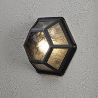 Castor wall lamp black