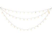 Gardinslinga 44 snöflingor LED