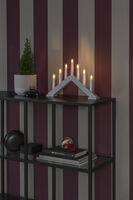 7 Bulb Candlestick Red