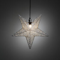 Hanging Metal Star, Silver