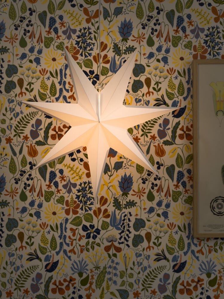 Pappersstjärna vit 60cm