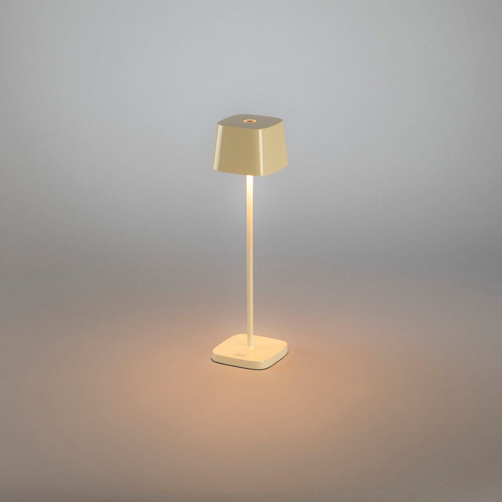 Capri mini bordsl gräddvit USB