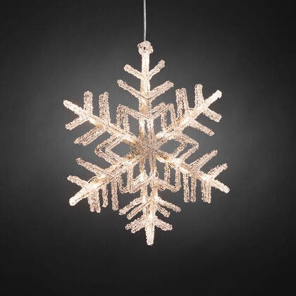 Acrylic Snowflake 36 LED, 30cm