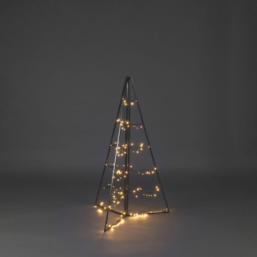 Metalldekoration pyramid LED