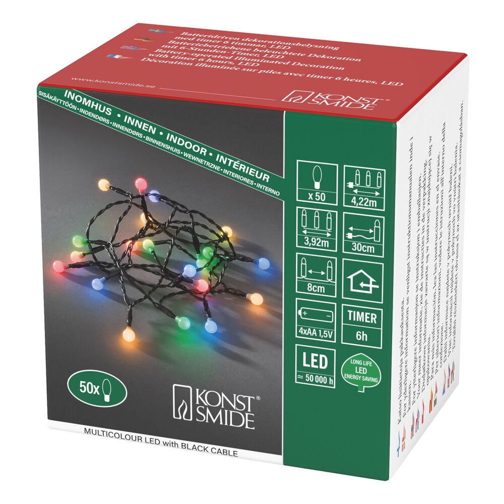 LED Globelichterkette, runde D