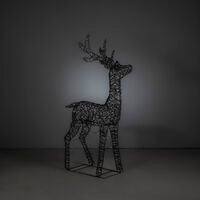 Imitation rattan reindeer LED