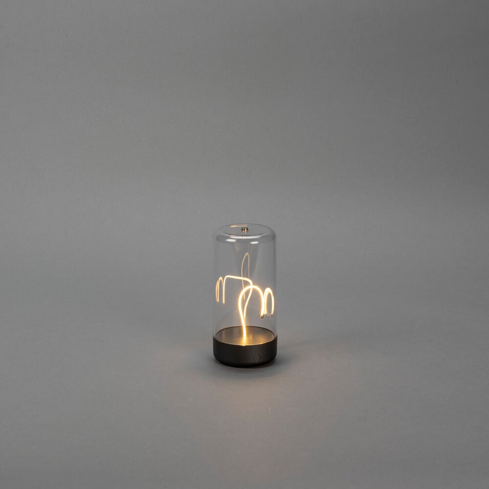 Edison XS bordslampa M.Grå USB