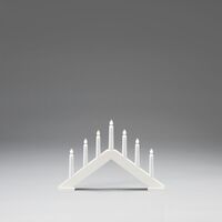 7 Bulb Candlestick White
