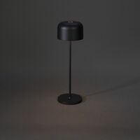 Lille bordslampa USB Svart