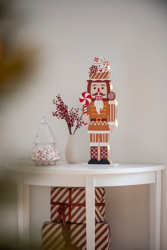 Nötknäppare brun LED batteri