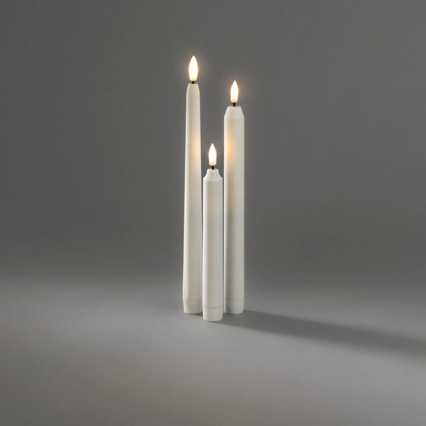 B/O Plastik-LED-Kerze Sets