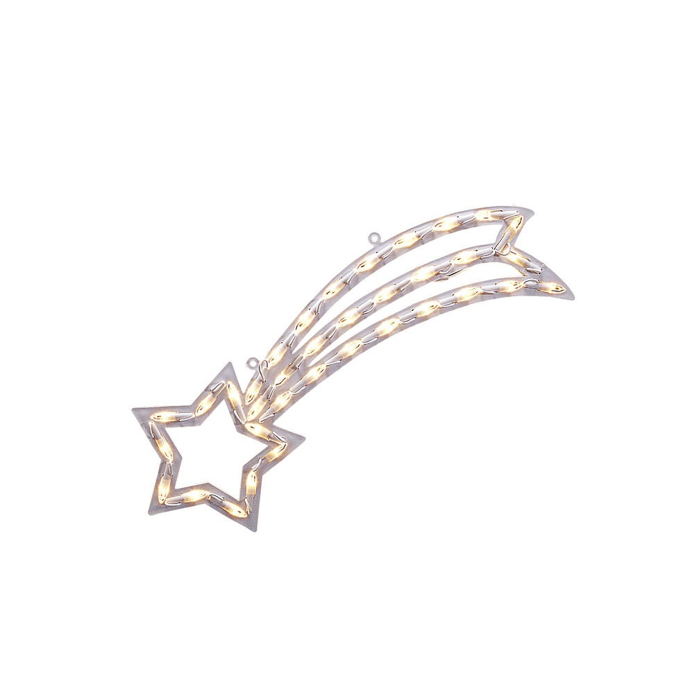 Fensterbild Stern 35, warm w.