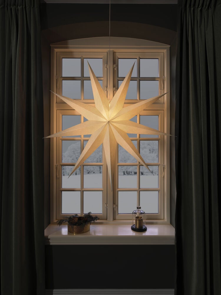 9 Point Paper Star 115cm White