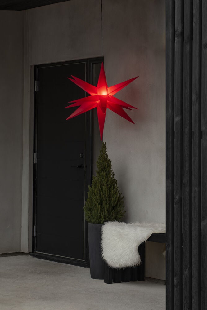 3-D Plastic Star 80cm Red