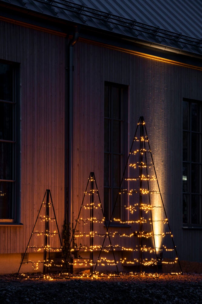 Metalldekoration pyramid LED