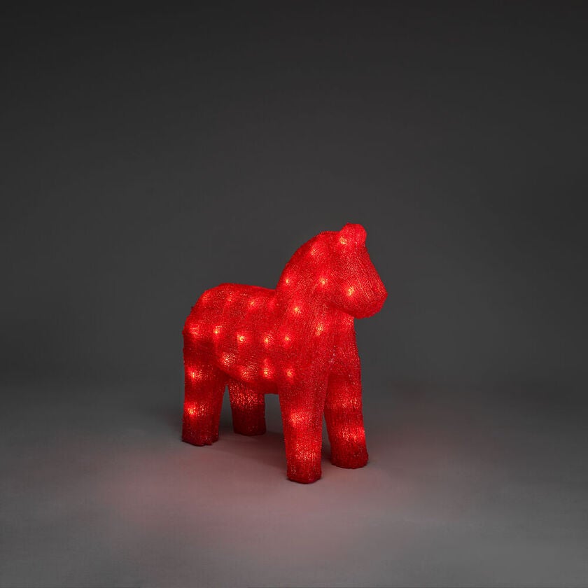 Häst akryl 32cm 48 Led