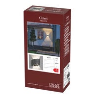 Chieri vägglykta 8W LED mgrå