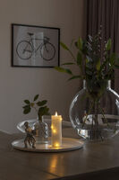 LED Echtwachsk. weiss, w.w.