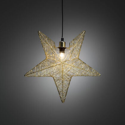 Hanging Metal Star, Brass