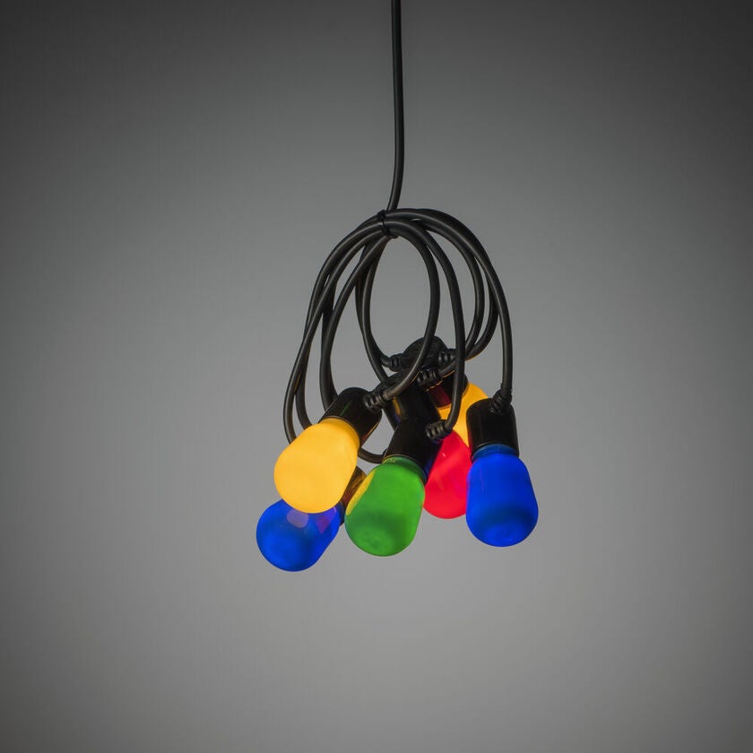 LED Biergartenkette, opal