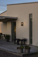 Carpi vägglykta M svart E27 