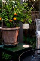 Lille bordslampa USB Svart