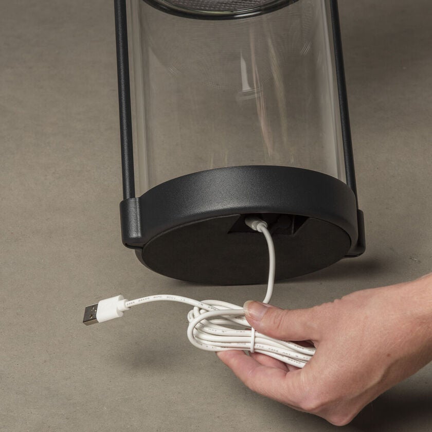 Crotone Lantern usb/solar Bl