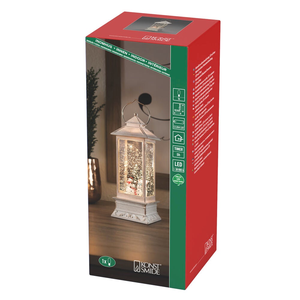 LED Laterne Schneemaenner