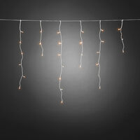80 LED Icicles Ambr Timer B/O