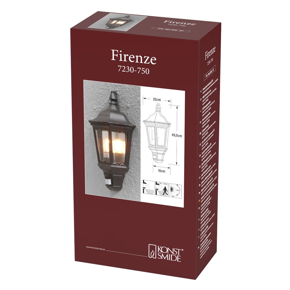 Firenze väggplafond E27 PIR