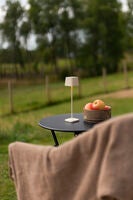 Capri mini bordsl gräddvit USB