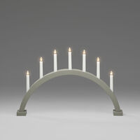 LED Holzl. mattgrau / gruener