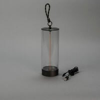 Edison S bordslam. M.Grå USB