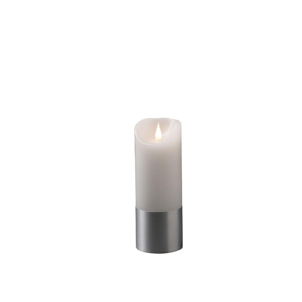 Vaxljus med silverfolie 20,5cm