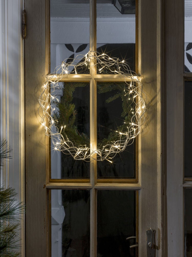 Krans 48 varmvita LED