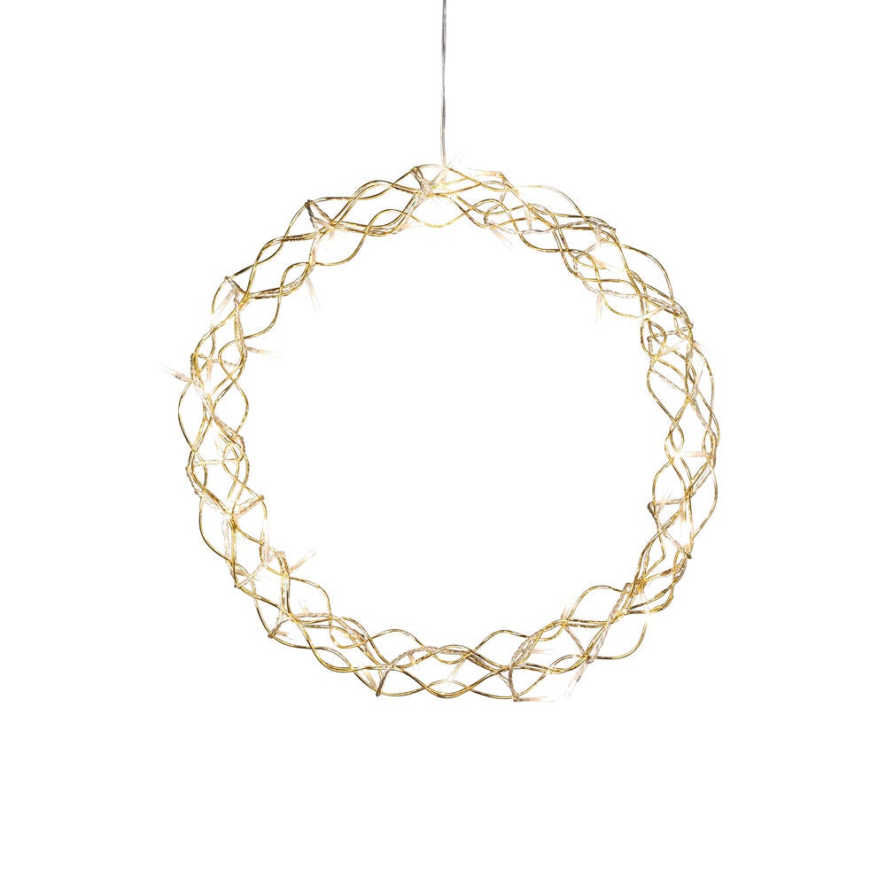 Krans 48 varmvita LED