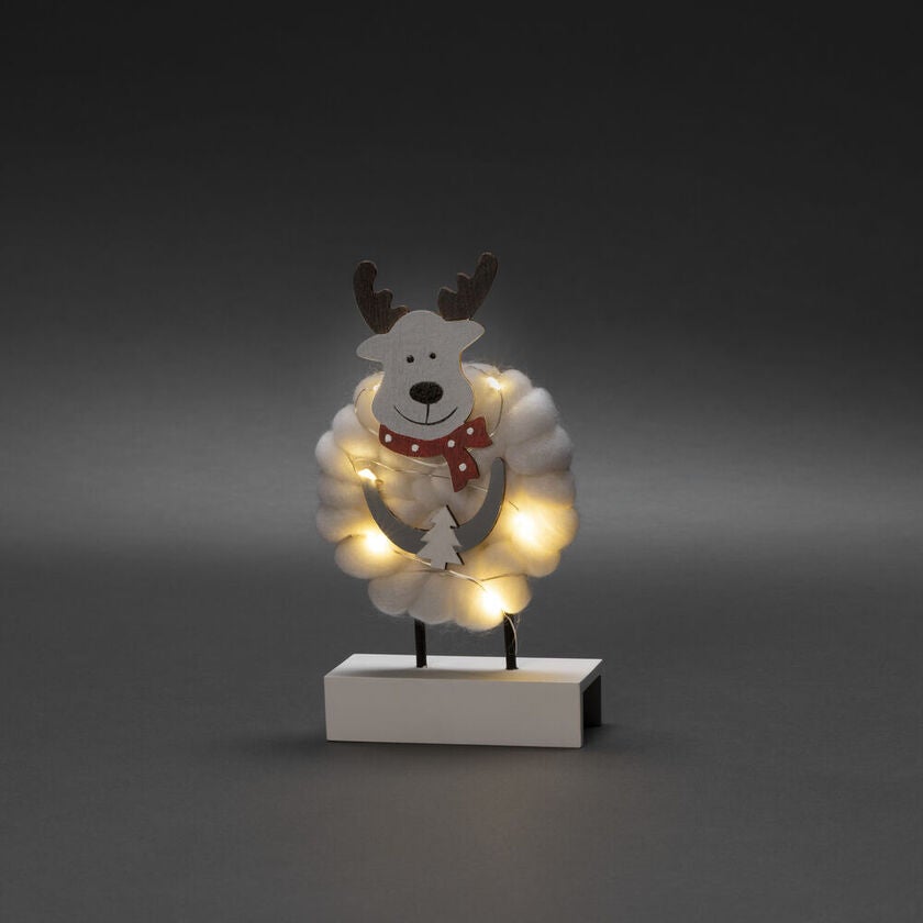 B/O Älg trä&bomull 6 LED