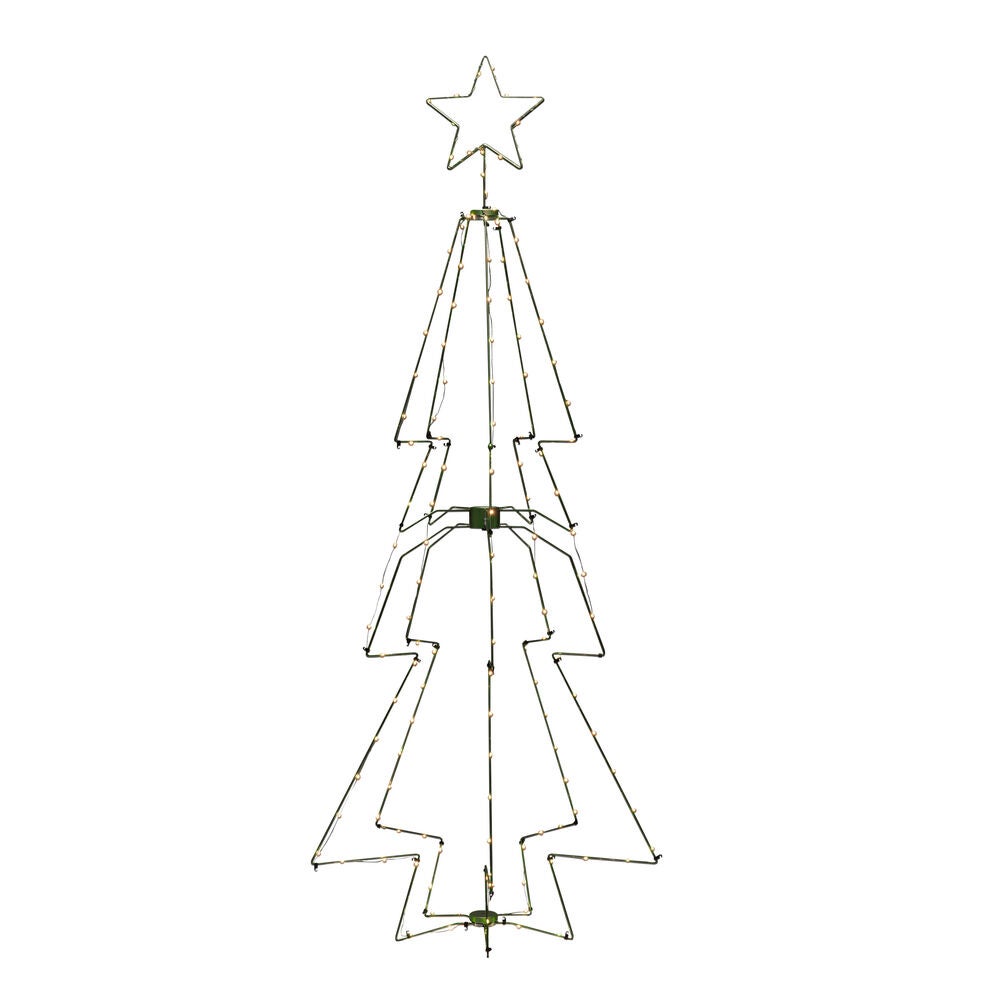 Metallgran mörkgrön 145 LED