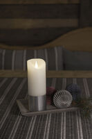 Vaxljus med silverfolie 20,5cm