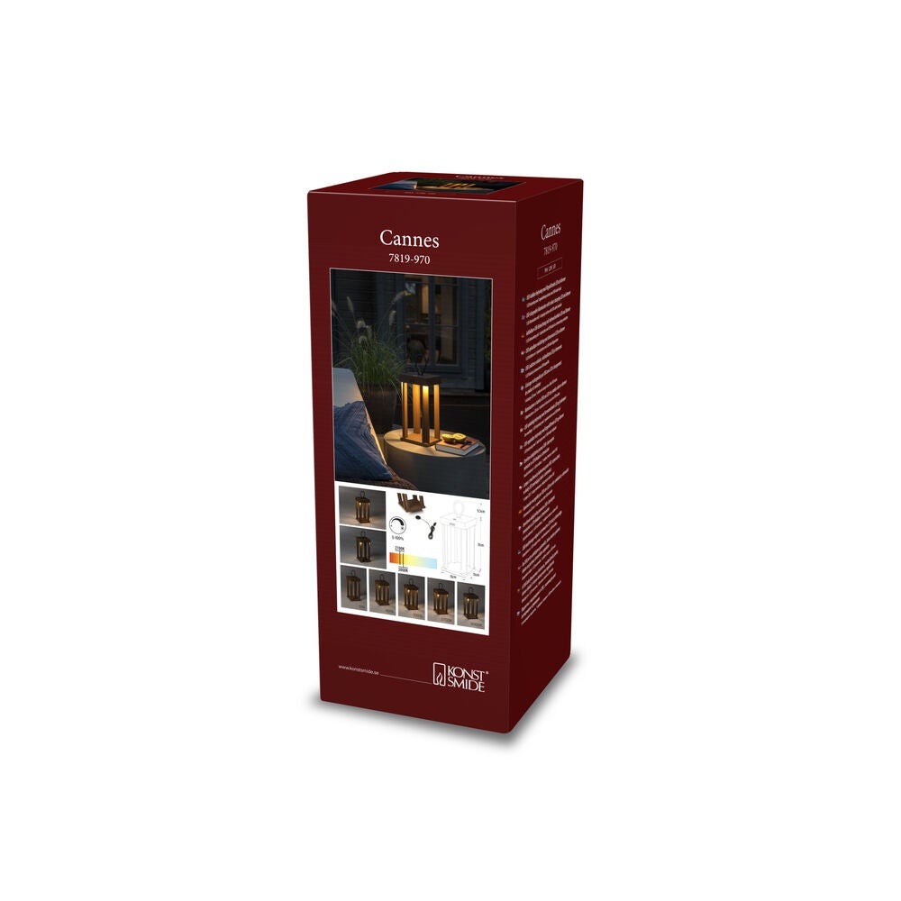 Cannes lanterna rost USB 42cm 