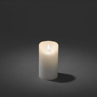 Vaxljus 7,6x12,7cm LED vit