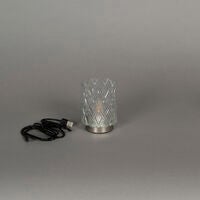 Rechargeable Glass Candle. LED