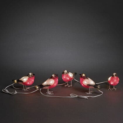 LED Acryl Rotkehlchen