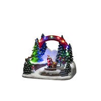 LED Szenerie Santa u. Kinder