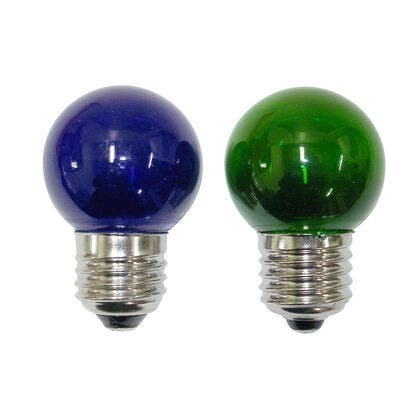 Reservlampa E27 blågrön LED