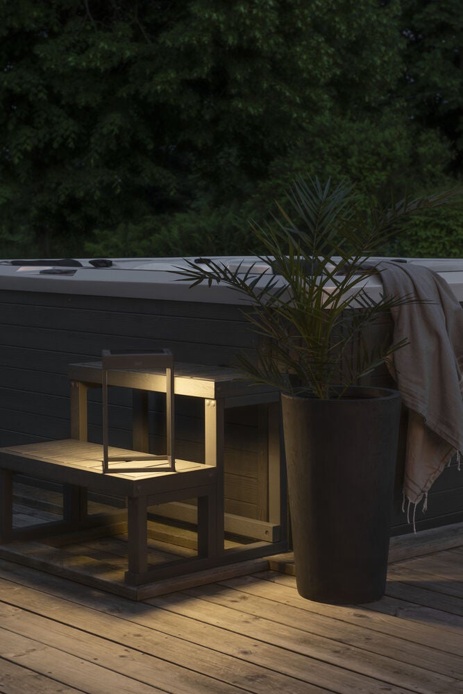 Portofino lanterna USB/sol vit